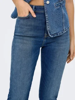 ONLEMILY High waist Straight fit Enkel lengte Jeans