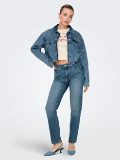 ONLEMILY High waist Straight fit Enkel lengte Jeans