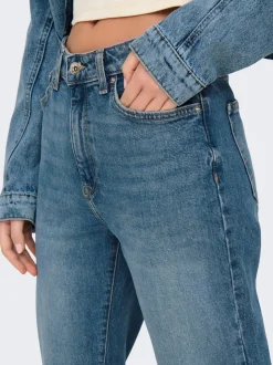 ONLEMILY High waist Straight fit Enkel lengte Jeans