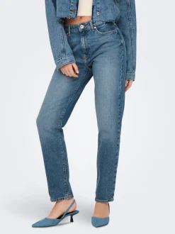 ONLEMILY High waist Straight fit Enkel lengte Jeans
