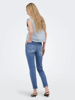 ONLEMILY-MILA High waist Straight fit Enkel lengte Jeans