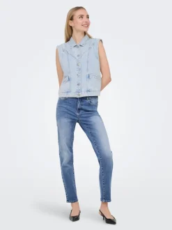 ONLEMILY-MILA High waist Straight fit Enkel lengte Jeans