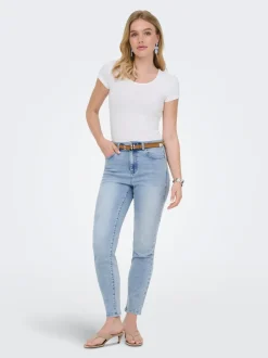 ONLEMILY-MILA High waist Straight fit Enkel lengte Jeans