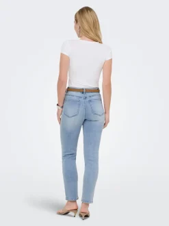ONLEMILY-MILA High waist Straight fit Enkel lengte Jeans