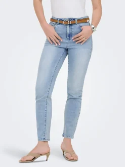ONLEMILY-MILA High waist Straight fit Enkel lengte Jeans