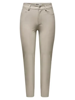 ONLEMILY Regular fit Broek van synthetisch leer