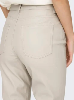 ONLEMILY Regular fit Broek van synthetisch leer