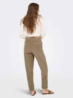ONLFLORA Klassieke corduroy broek met carrot fit