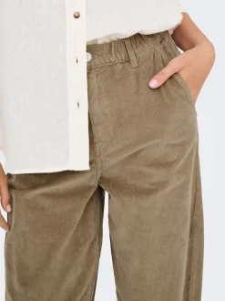 ONLFLORA Klassieke corduroy broek met carrot fit