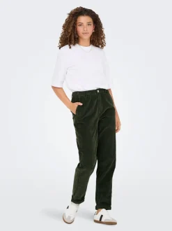 ONLFLORA Klassieke corduroy broek met carrot fit