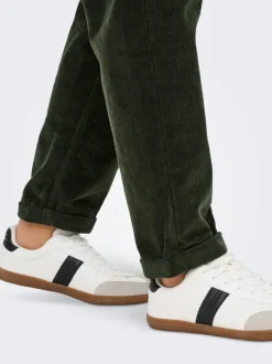 ONLFLORA Klassieke corduroy broek met carrot fit