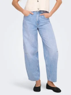 ONLFRANKIE High waist Barrel fit Enkel lengte Jeans