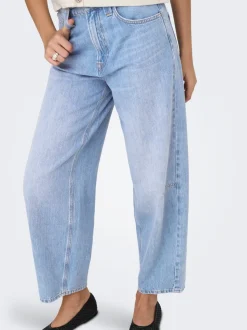 ONLFRANKIE High waist Barrel fit Enkel lengte Jeans