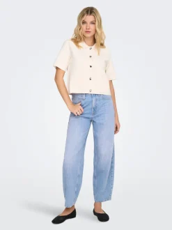 ONLFRANKIE High waist Barrel fit Enkel lengte Jeans