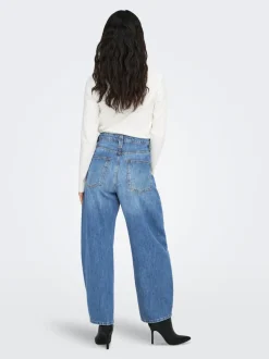 ONLFRANKIE High waist Barrel fit Enkel lengte Jeans