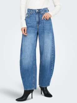 ONLFRANKIE High waist Barrel fit Enkel lengte Jeans