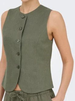 ONLGOA Linnen Stijlvol gilet