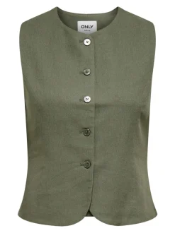 ONLGOA Linnen Stijlvol gilet