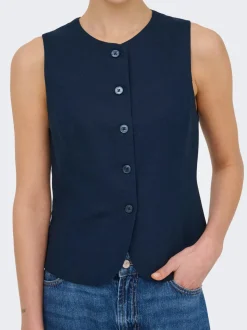 ONLGOA Linnen Stijlvol gilet