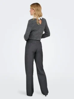 ONLHATTIE-LANA Straight tapered fit Broek met wijde pijpen