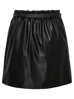 ONLHEIDI imitatie leren minirok