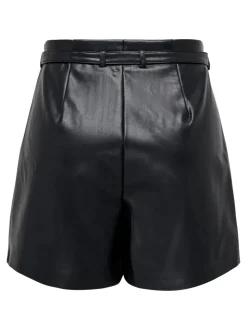 ONLHEIDI Mid waist Regular fit Short van synthetisch leer