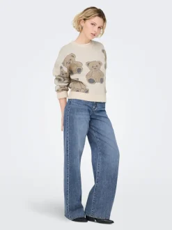ONLHOPE Mid waist Wide leg fit Jeans