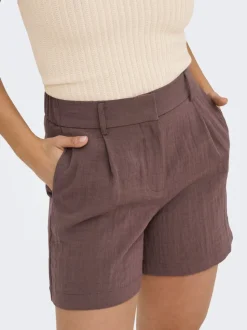 ONLITA High waist Regular fit Linnen Bermuda shorts