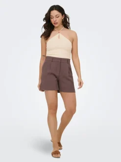 ONLITA High waist Regular fit Linnen Bermuda shorts