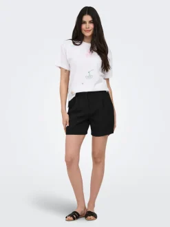 ONLITA High waist Regular fit Linnen Bermuda shorts