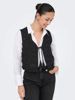 ONLJAKIRI Linnen Gilet