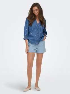 ONLJOSEPHINE High waist Loose fit Denim shorts