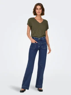 ONLJUICY High waist Wide leg fit Jeans