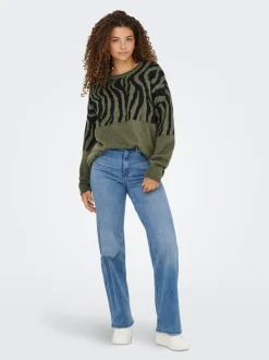 ONLJUICY-WAUW High waist Wide leg fit Jeans