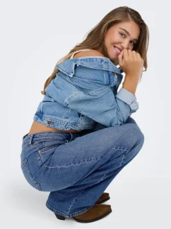 ONLJULLES Low waist Wide leg fit Jeans