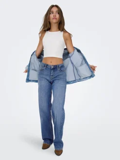 ONLJULLES Low waist Wide leg fit Jeans