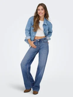 ONLJULLES Low waist Wide leg fit Jeans