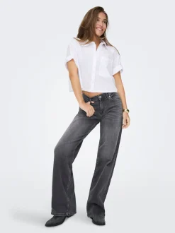 ONLJULLES Low waist Wide leg fit Jeans