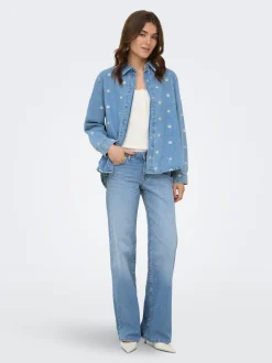 ONLJULLES Low waist Wide leg fit Jeans