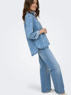 ONLJULLES Low waist Wide leg fit Jeans