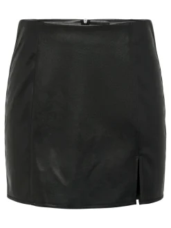 ONLLENI imitatie leren minirok