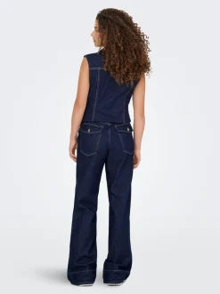 ONLLINEA High waist Wide leg fit Jeans