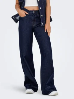 ONLLINEA High waist Wide leg fit Jeans