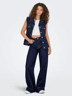 ONLLINEA High waist Wide leg fit Jeans