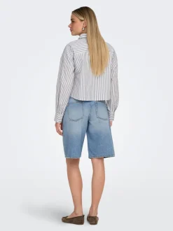 ONLLORAN Mid waist Bermuda Denim shorts