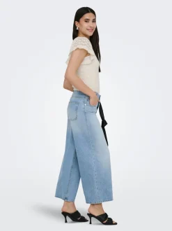 ONLLORAN Mid waist Wide leg fit Jeans