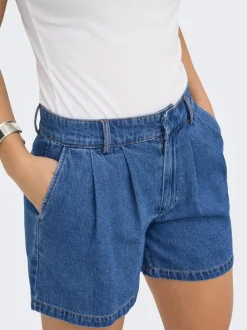 ONLLUKA Mid waist Loose fit Denim shorts