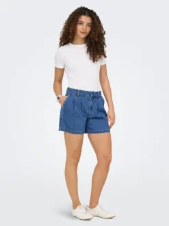 ONLLUKA Mid waist Loose fit Denim shorts