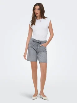 ONLLUMI Mid waist Wide leg fit Denim shorts
