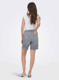 ONLLUMI Mid waist Wide leg fit Denim shorts